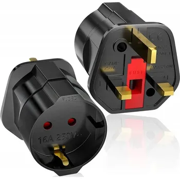 Adaptér Goobay černý 13A britská zástrčka