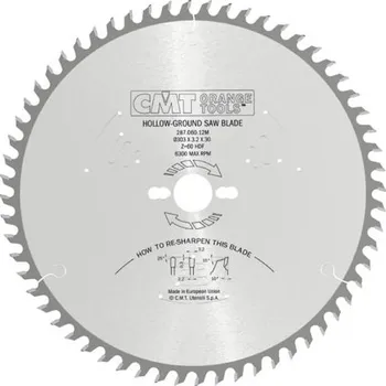 Příslušenství k pile IGM CMT C287 Pilový kotouč na lamino bez předřezu - D220x3,2/2,2X30 Z42 -6°, C28704309M