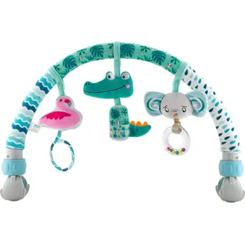 Hračka pro nejmenší TOYZ Plyšový oblouk s hračkami na kočárek - Džungle