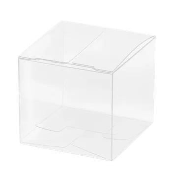 Dárková krabička Průhledná plastová krabička 10x10x10 cm