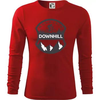 Pánské oblečení MTB downhill erb - Triko s dlouhým rukávem FIT-T long sleeve - M ( Červená )