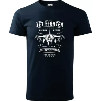 Jet Fighter - Triko extra velké (5-8XL) - 7XL ( Námořní modrá (velmi tmavá - téměř černá) )