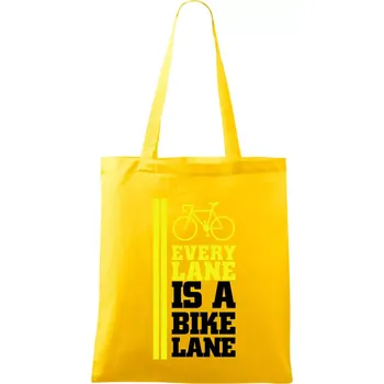 Every Lane Bike Lane - Taška bavlněná - 42 x 38 cm ( Žlutá )