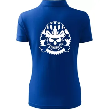 Lebka cyklisty - helma - Polokošile dámská Pique Polo - S ( Královská modrá )