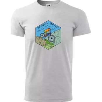 Downhill and free kluk - Triko extra velké (5-8XL) - 7XL ( Světlešedý Melír )
