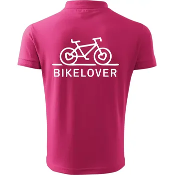 Pánská košile Bike lover - Polokošile pánská Pique Polo 203 - M ( Purpurová )