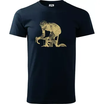 Pánské tričko Silniční cyklista předek - Triko extra velké (5-8XL) - 8XL ( Námořní modrá (velmi tmavá - téměř černá) )