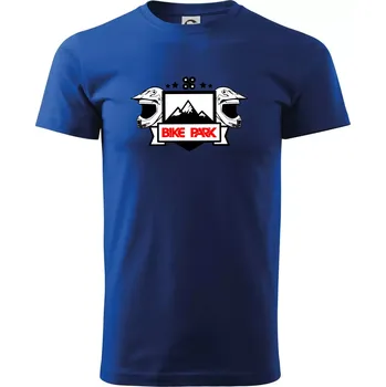 Pánské tričko Bike park helmy - Triko extra velké (5-8XL) - 6XL ( Královská modrá )
