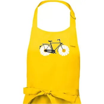 Kuchyňská zástěra Kolo kopretina - Pánská zástěra na vaření - Univerzální velikost ( Žlutá )
