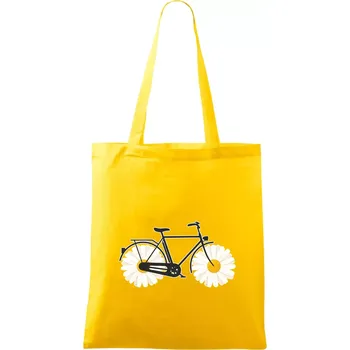 Kolo kopretina - Taška bavlněná - 42 x 38 cm ( Žlutá )