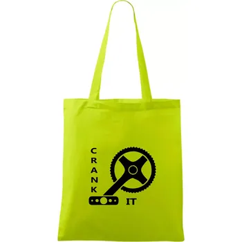 Crank it - Taška bavlněná - 42 x 38 cm ( Limetková )