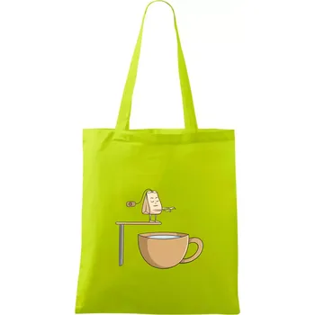 Skokan čaj - Taška bavlněná - 42 x 38 cm ( Limetková )