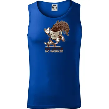 No cofee no workee - Tílko pánské Core - S ( Královská modrá )