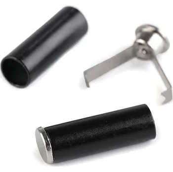 Koncovka dvoudílná s pojistkou Ø5 mm, barva 5 černá