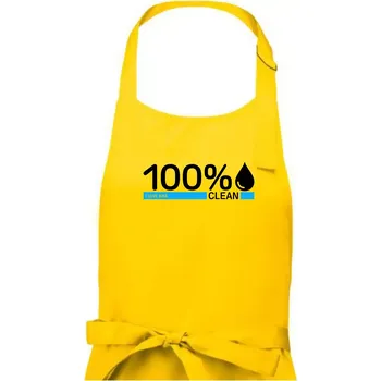 Kuchyňská zástěra 100% Clean - Dámská zástěra na vaření - Univerzální velikost ( Žlutá )