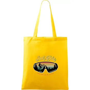 Just ride mountain bike - Taška bavlněná - 42 x 38 cm ( Žlutá )
