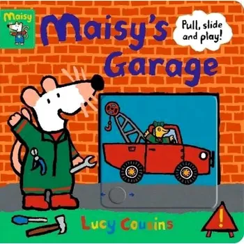 Cizojazyčná kniha Maisy´s Garage: Pull, Slide and Play! (Lucy Cousins, 2022)