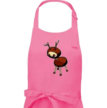 Kuchyňská zástěra Kaštanový jelínek - Dámská zástěra na vaření - Univerzální velikost ( Růžová )