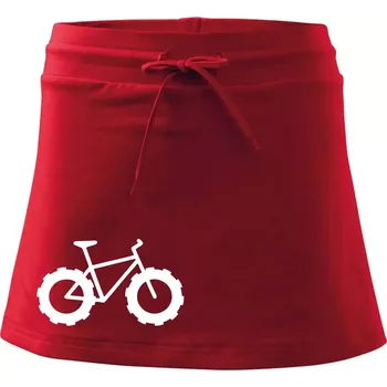 Dámská sukně Fatbike - Sportovní sukně - two in one - S ( Červená )