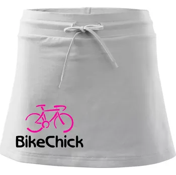 Dámská sukně Bike Chick - Sportovní sukně - two in one - XS ( Bílá )