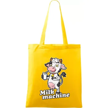 Milk machine - Taška bavlněná - 42 x 38 cm ( Žlutá )