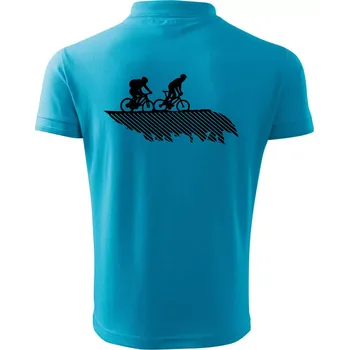 Pánská košile Cyclo duo - Polokošile pánská Pique Polo 203 - 5XL ( Světlý tyrkys )