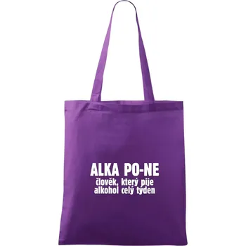 Alkapone - Taška bavlněná - 42 x 38 cm ( Fialová )