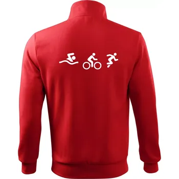 Pánská mikina Triathlon postavy - Mikina bez kapuce Adventure - 3XL ( Červená )