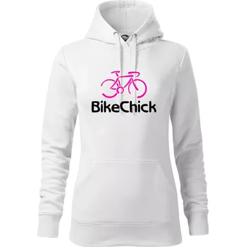 Dámská mikina Bike Chick - Mikina dámská Cape s kapucí - 2XL ( Bílá )