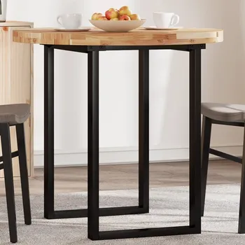 Stolní podložka zahrada-XL Stolní deska kulatá Ø 80 x 4 cm masivní akáciové dřevo 4008704