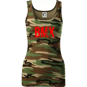 Dámské tričko BMX - Dámské Maskáčové tílko - XS ( Hnědý maskáč )