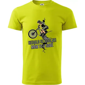 Nedalo se odolat, mám to v sobě kolo - Klasické pánské triko vyšší gramáže - 4XL ( Limetková )