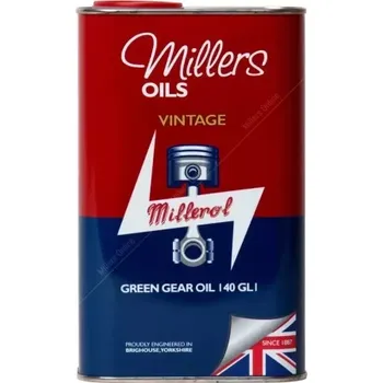 Převodový olej MILLERS OILS VINTAGE GREEN GEAR OIL 140 GL1 - Převodový olej pro veterány 5L