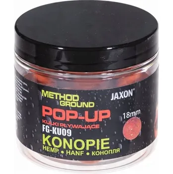 Boilies POP-UP BOILIES JAXON METHOD GROUND KONOPIE 50g 18mm