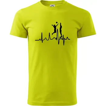 EKG volejbalisti muži - Klasické pánské triko vyšší gramáže - M ( Limetková )