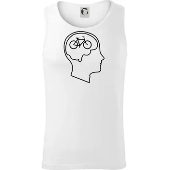 Myslím jen na kolo - Tílko pánské Core - M ( Bílá )