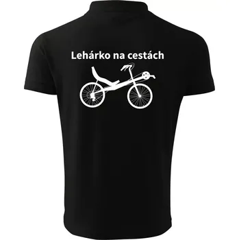 Pánská košile Lehárko na cestách - Polokošile pánská Pique Polo 203 - L ( Černá )