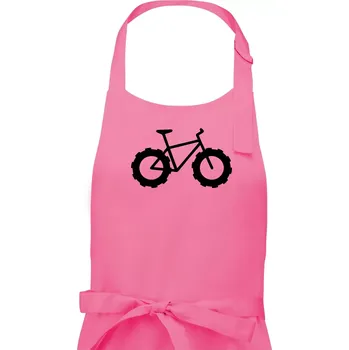 Kuchyňská zástěra Fatbike - Dámská zástěra na vaření - Univerzální velikost ( Růžová )