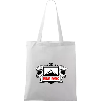 Bike park helmy - Taška bavlněná - 42 x 38 cm ( Bílá )