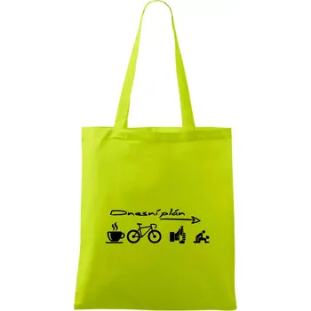 Dnešní plán - Taška bavlněná - 42 x 38 cm ( Limetková )