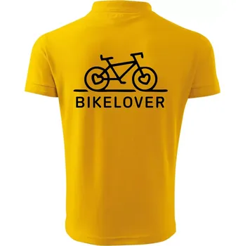 Pánská košile Bike lover - Polokošile pánská Pique Polo 203 - 4XL ( Žlutá )