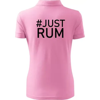 Just rum - Polokošile dámská Pique Polo - M ( Růžová )