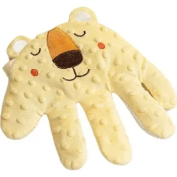 klip na dudlíky Uklidňující spací polštářek 26 x 24 cm Dětský pomocník se dlaněmi Žlutý lev Tlakový polštářek Dálkové ovládání Bavlna Polyester Batolata