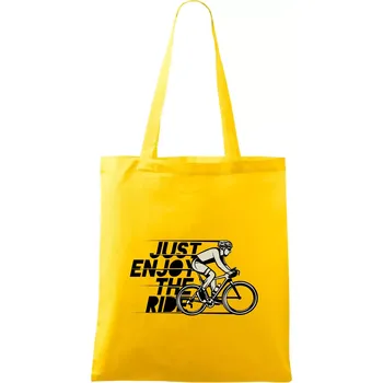 Just enjoy the ride - Taška bavlněná - 42 x 38 cm ( Žlutá )