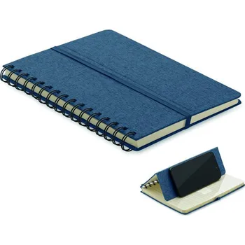 Kroužkový zápisník A5 s držákem Strata - Modrá