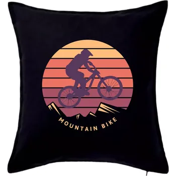 Polštář MTB barevné kolo západ slunce - Polštář 50x50 - 50x50 - Pouze potah ( Černá )