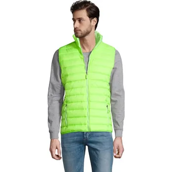 Pánská vesta WAVE MEN Zateplená vesta - Neon LimeL