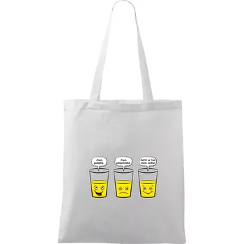 Nákupní taška Skleničky - vodka (Hana-creative) - Taška bavlněná - 42 x 38 cm ( Bílá )