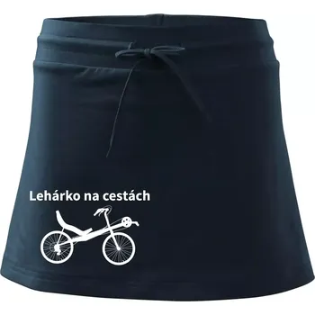 Dámská sukně Lehárko na cestách - Sportovní sukně - two in one - M ( Námořní modrá (velmi tmavá - téměř černá) )