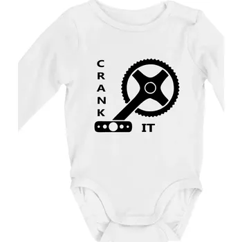 Kojenecký body Crank it - Body kojenecké s dlouhým rukávem - Dlouhý r. do 3 měs ( Bílá )